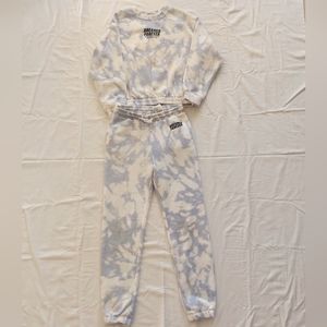 H&M girls matching sets 10 year blue white light use with pockets , emblem